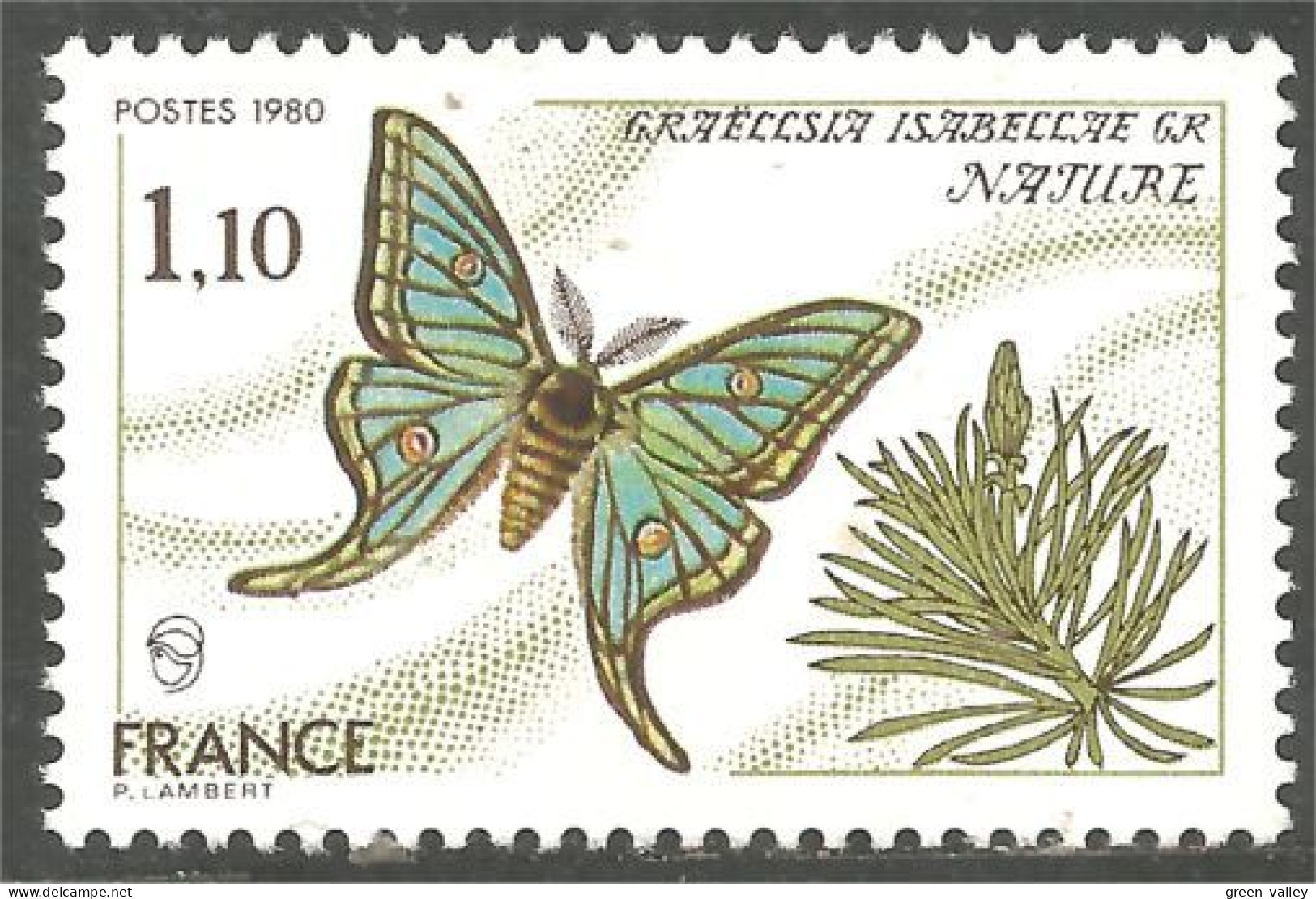 350 France Yv 2089 Papillon Butterfly Schmetterling Farfala Mariposa MNH ** Neuf SC (2089-1b) - Natura