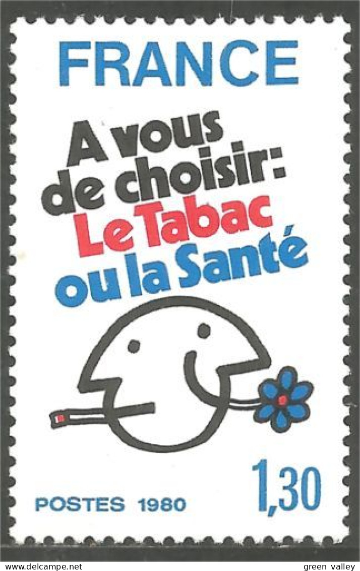 350 France Yv 2080 Lutte Tabac Tabak Tobacco MNH ** Neuf SC (2080-1e) - Geneeskunde