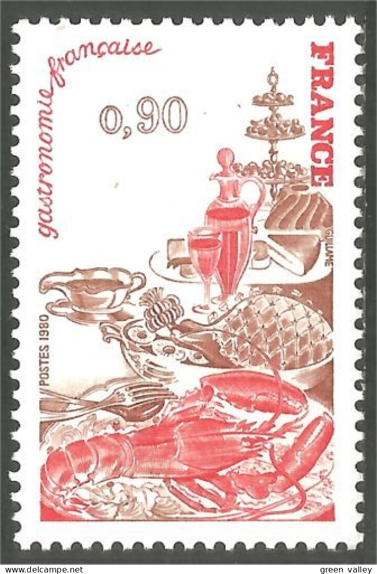 350 France Yv 2077 Gastronomie Gastronomy Vin Wine Wein Vino MNH ** Neuf SC (2077-1b) - Vini E Alcolici