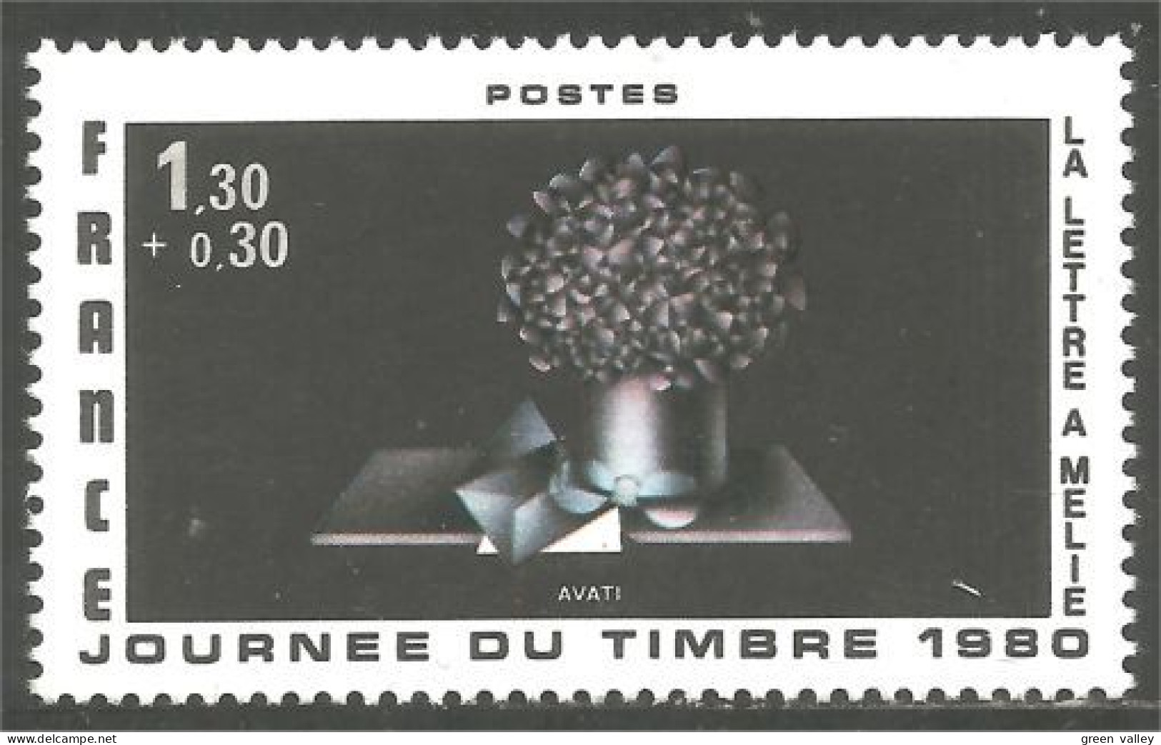 350 France Yv 2078 Journée Timbre Stamp Day Avarti MNH ** Neuf SC (2078-1c) - Journée Du Timbre