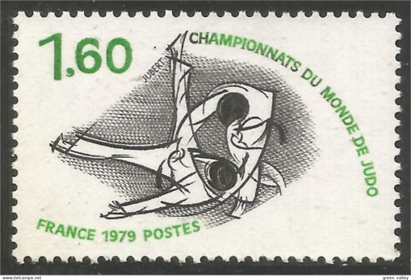 350 France Yv 2069 Judo Combat MNH ** Neuf SC (2069-1c) - Unclassified