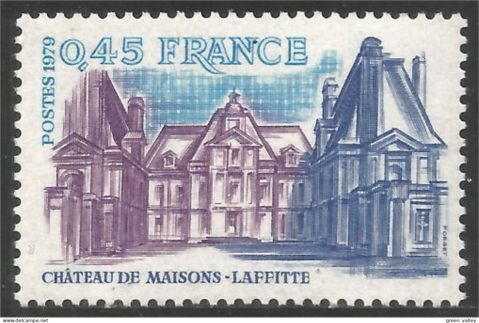 350 France Yv 2064 Chateau Maisons-Laffitte MNH ** Neuf SC (2064-1d) - Castles