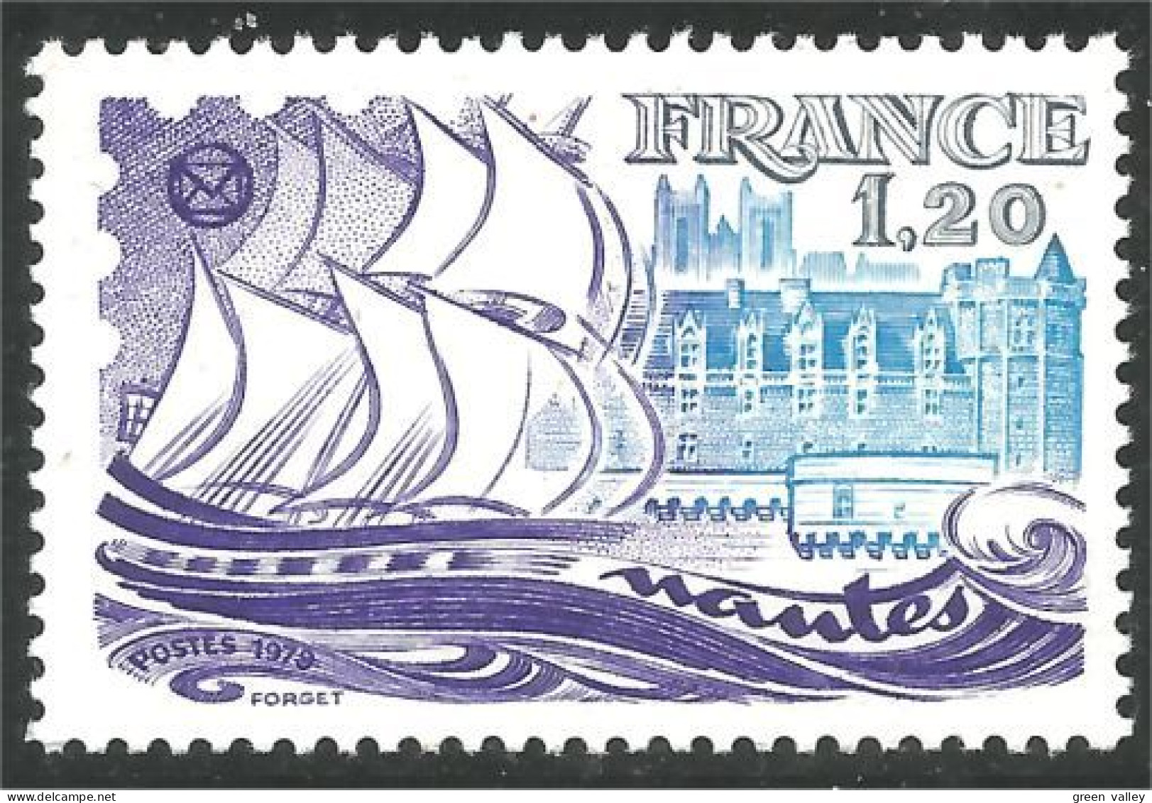 350 France Yv 2048 Société Philatélique Nantes MNH ** Neuf SC (2048-1b) - Post