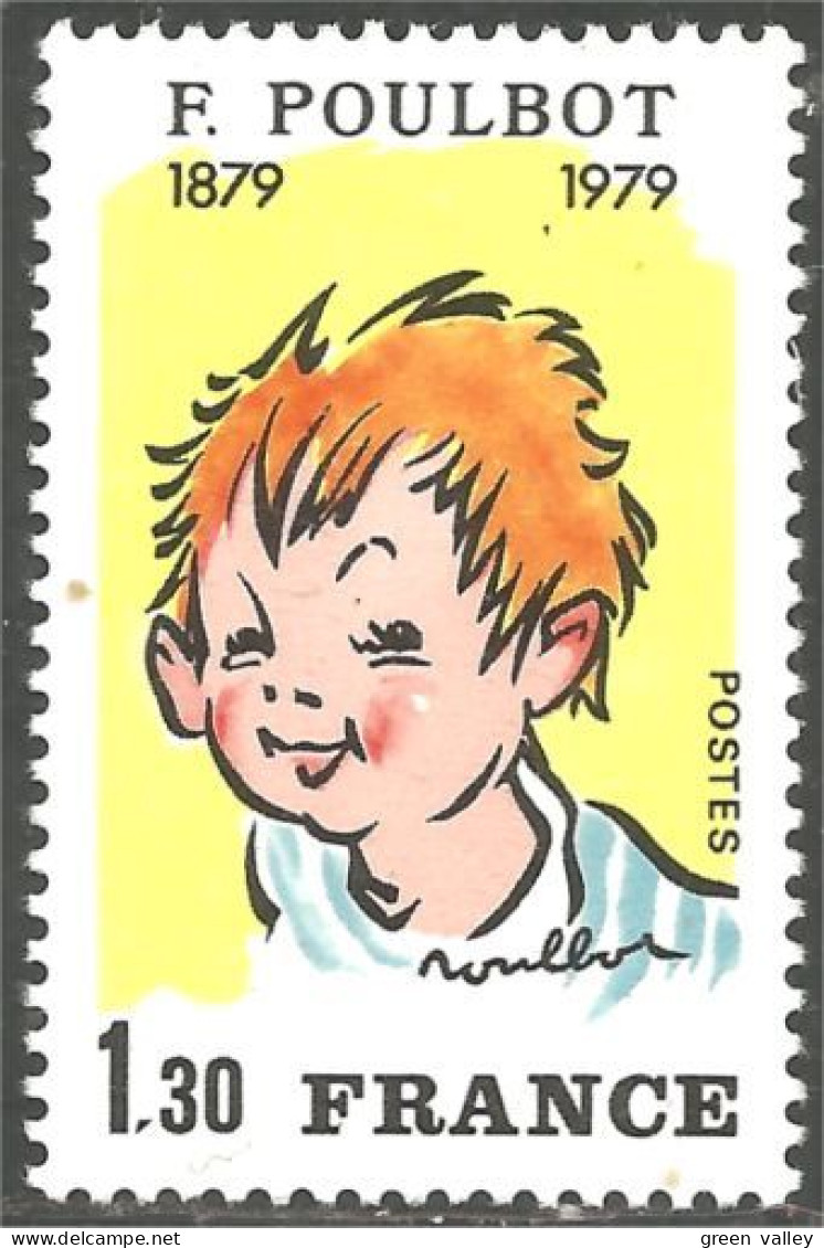 350 France Yv 2038 Francisque Poulbot Dessinateur Designer MNH ** Neuf SC (2038-1b) - Bandes Dessinées