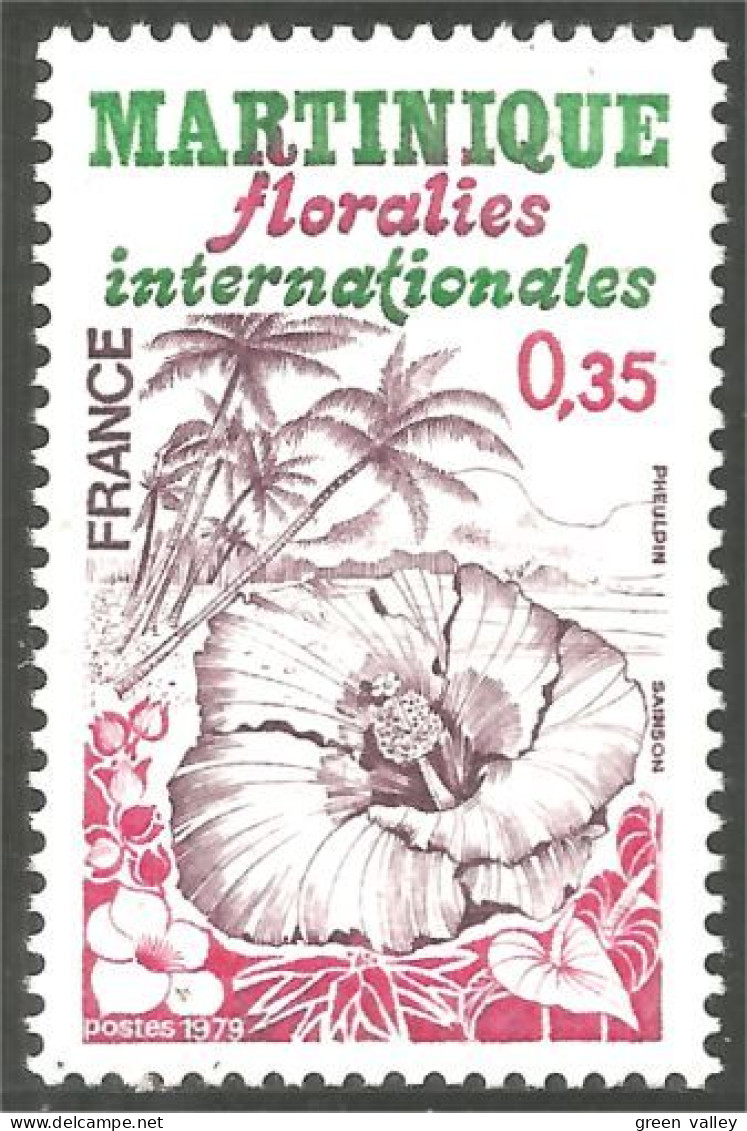 350 France Yv 2035 Floralies Martinique Palmier Cocotier Palm Tree MNH ** Neuf SC (2035-1c) - Arbres