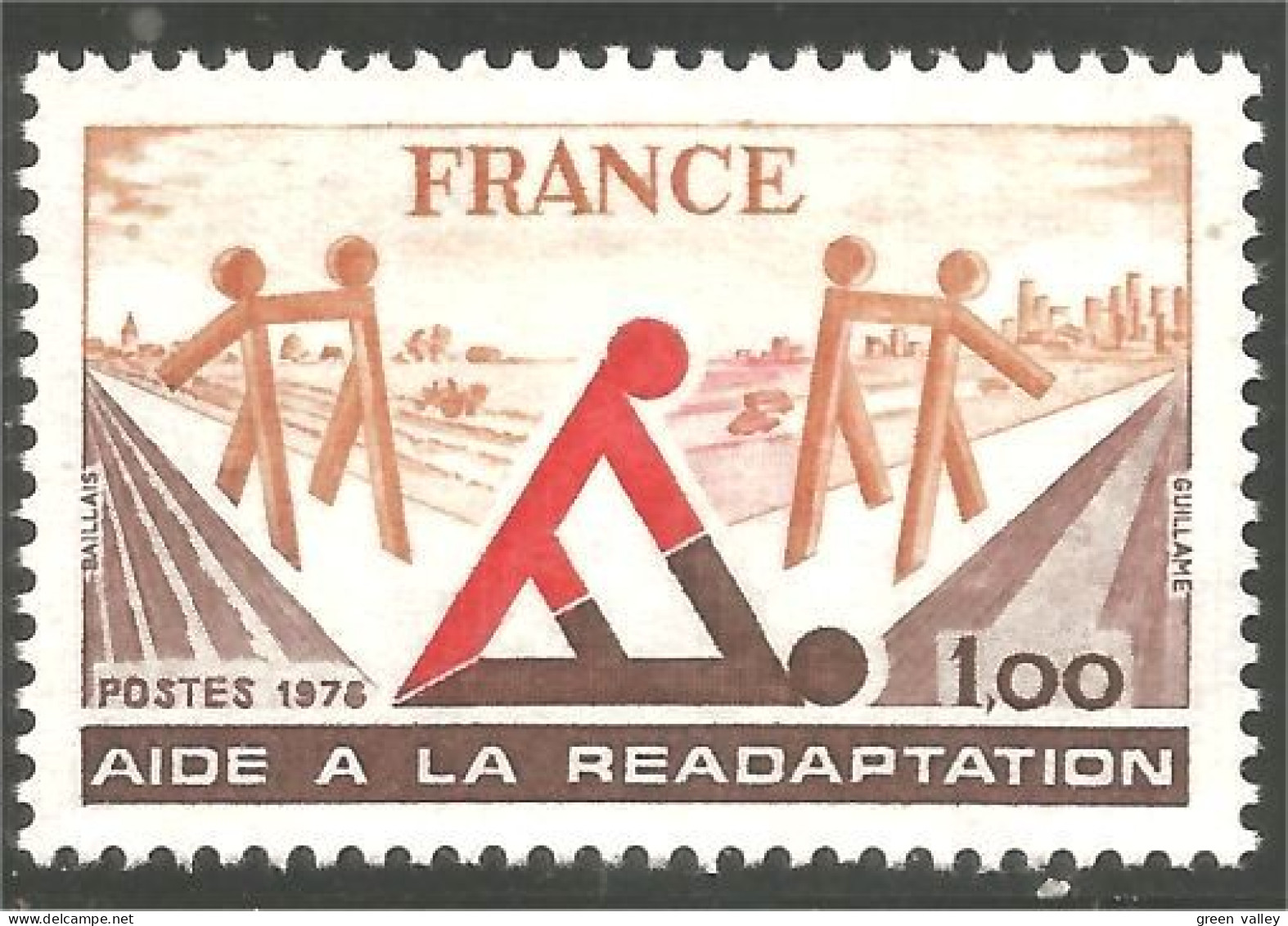 350 France Yv 2023 Aide Réadaptation Automobile Accident MNH ** Neuf SC (2023-1f) - Altri & Non Classificati