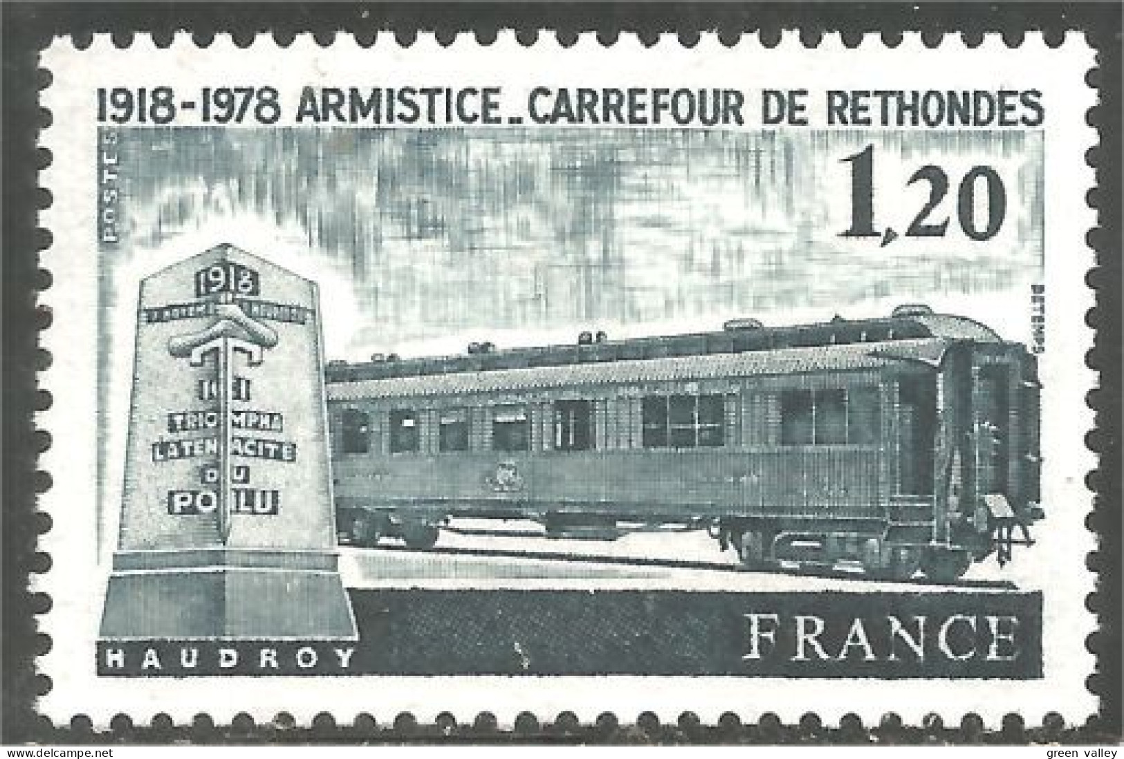 350 France Yv 2022 Rethondes Wagun Train Railway MNH ** Neuf SC (2022-1b) - Trenes