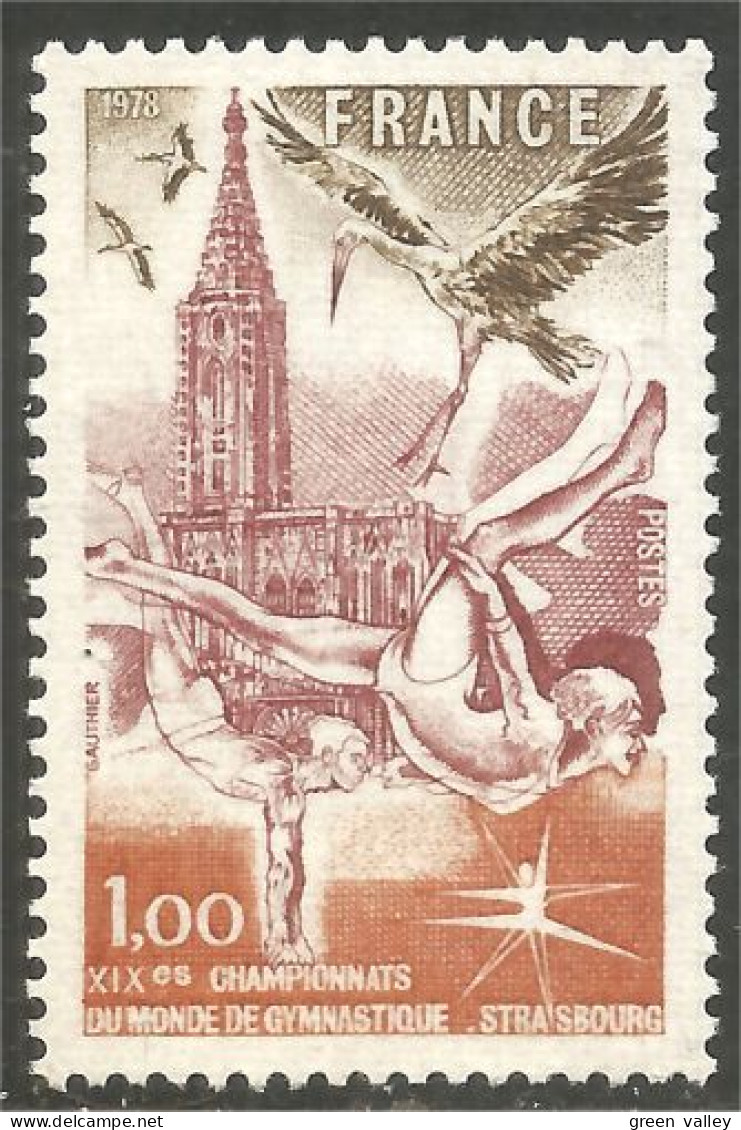 350 France Yv 2019 Cathédrale Strasbourg Cathedral MNH ** Neuf SC (2019-1g) - Monumenten