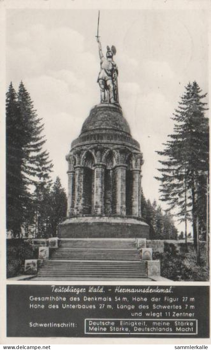 4451 - Detmold - Hermannsdenkmal - Teutoburger Wald - 1952 - Detmold