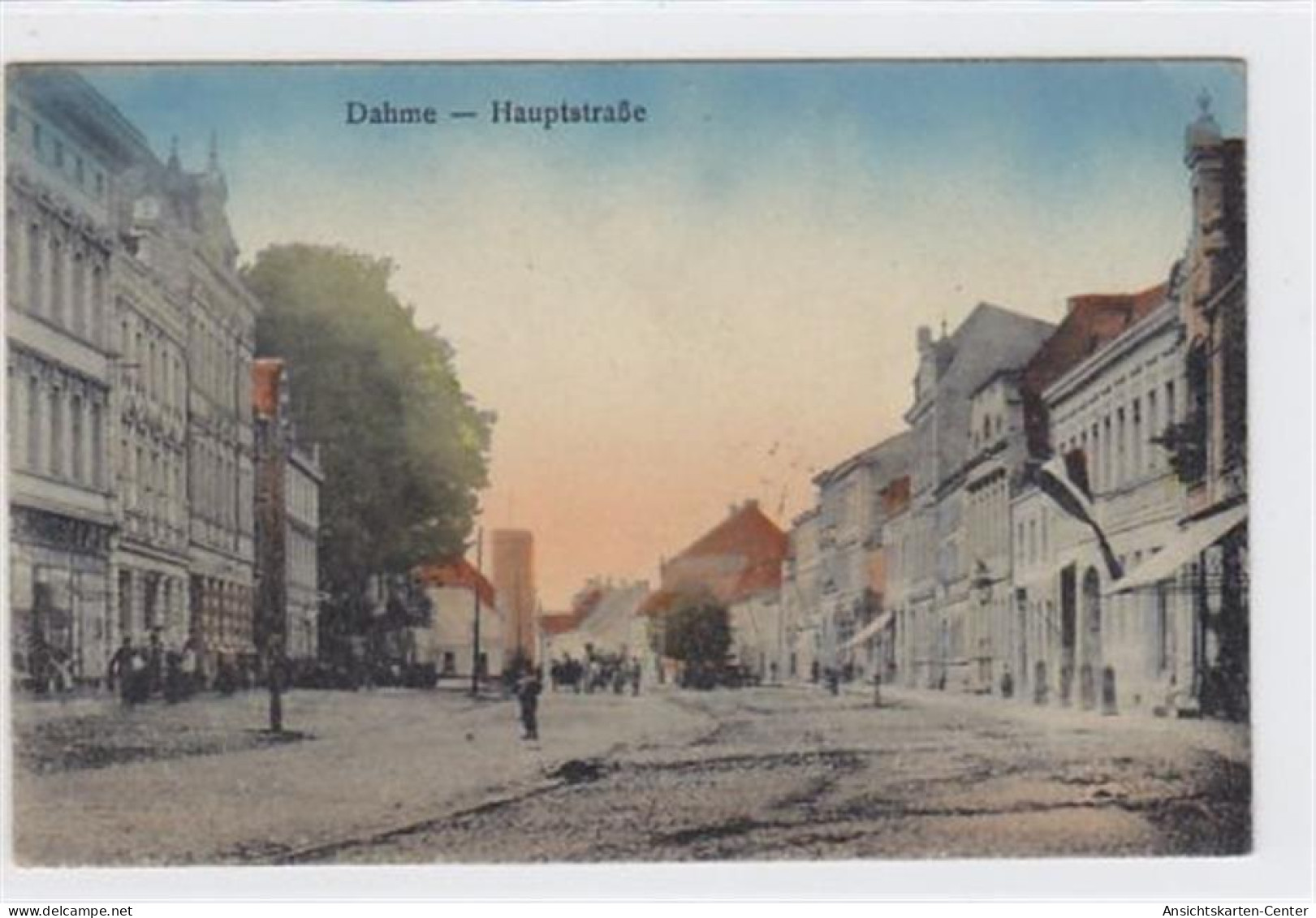 39016902 - Hauptstrasse In Dahme Gelaufen 1922. Leichter Bug Oben Rechts, Sonst Gut Erhalten. - Gross Leuthen