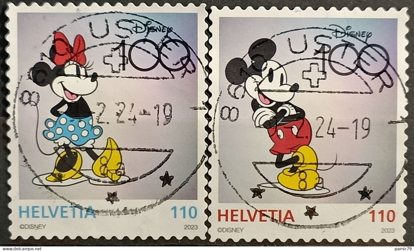 2023 100 Jahre Walt Disney Vollstempel - Oblitérés