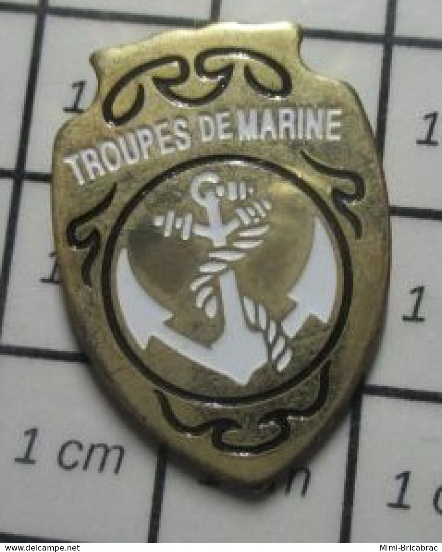 621 Pin's Pins / Beau Et Rare / MILITARIA / TROUPeS DE MARINE  ARME DE L'ARMEE DE TERRE - Army