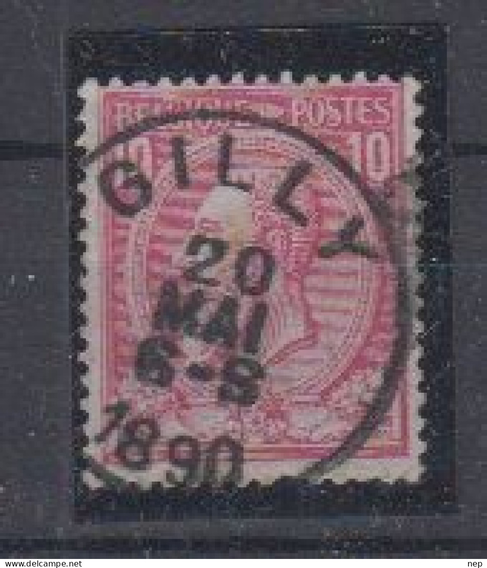 BELGIË - OBP - 1884/91 - Nr 46 T0 (GILLY) - Coba + 2.00 € - 1884-1891 Leopoldo II