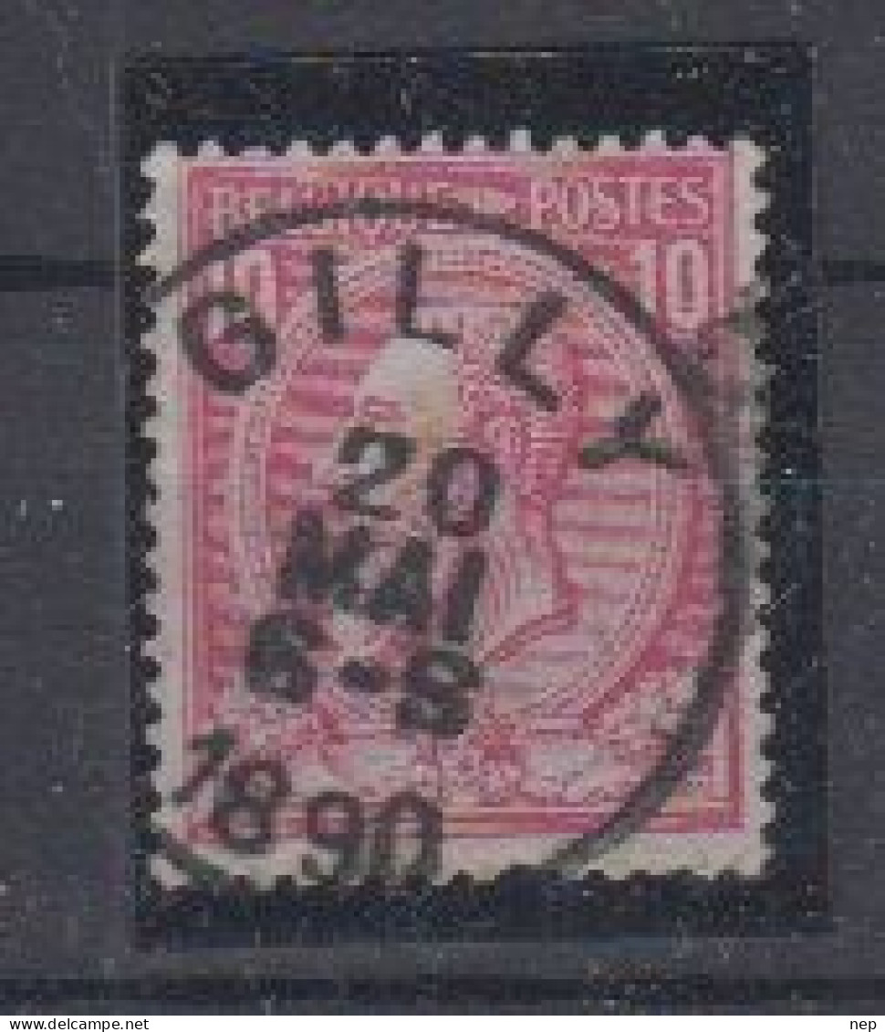 BELGIË - OBP - 1884/91 - Nr 46 T0 (GILLY) - Coba + 2.00 € - 1884-1891 Léopold II