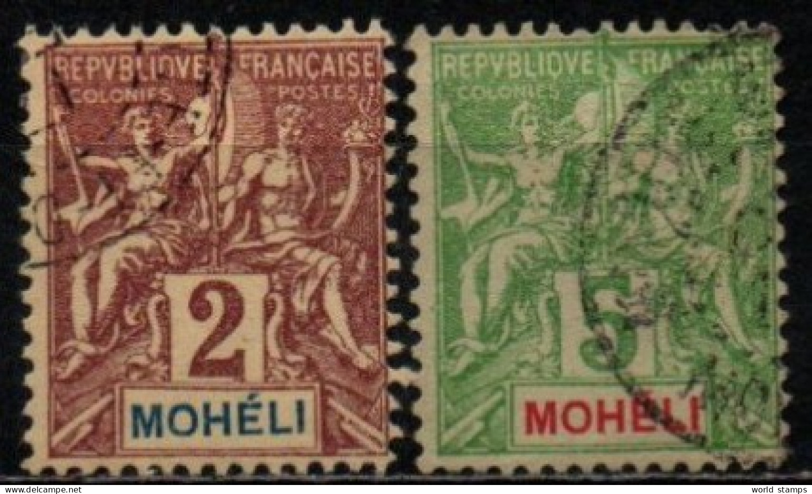 MOHELI 1906-7 O - Oblitérés