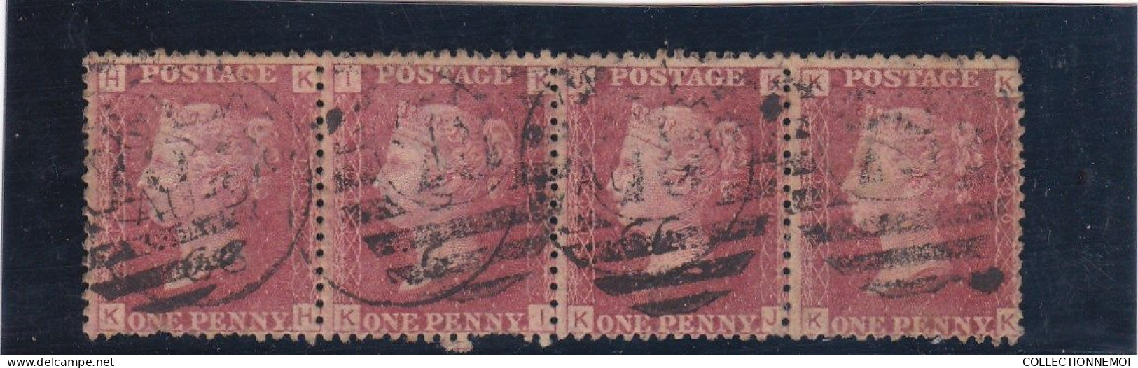 1 Bande De 4 ,d'un Timbre De GRANDE-BRETAGNE - Used Stamps