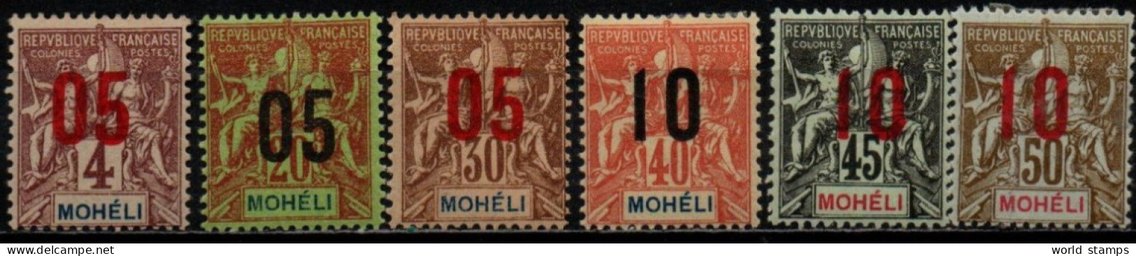 MOHELI 1912 * - Unused Stamps