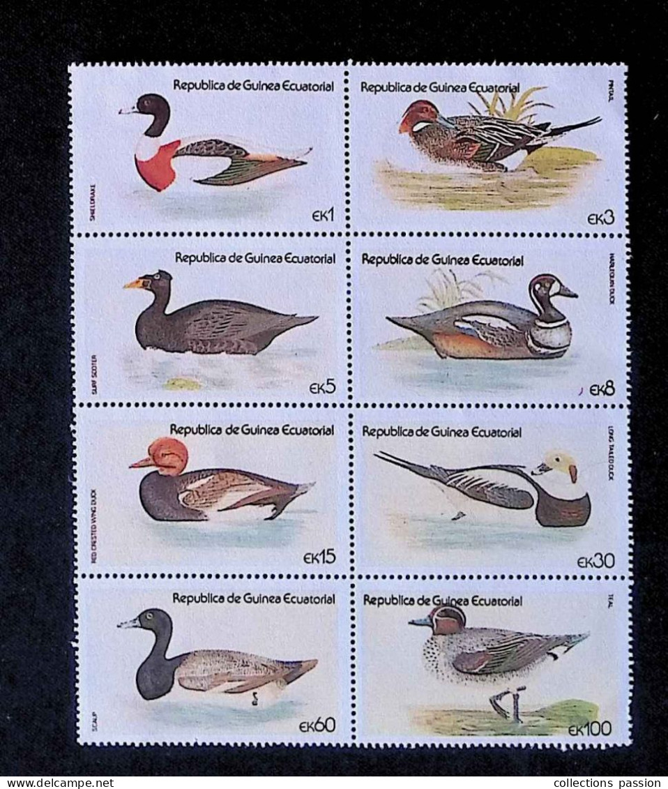 CL, Bloc, Block, Republica De Guinéa Ecuatorial, Oiseaux, Canards, Birds, Ducks - Equatorial Guinea
