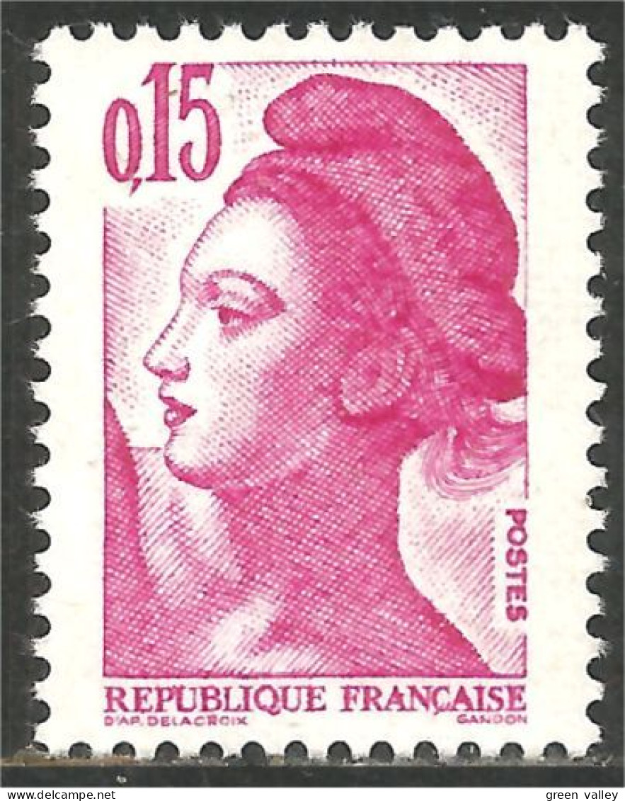 351 France Yv 2180 Liberté De Gandon 15c Rose MNH ** Neuf SC (2180-1b) - 1982-1990 Liberty Of Gandon