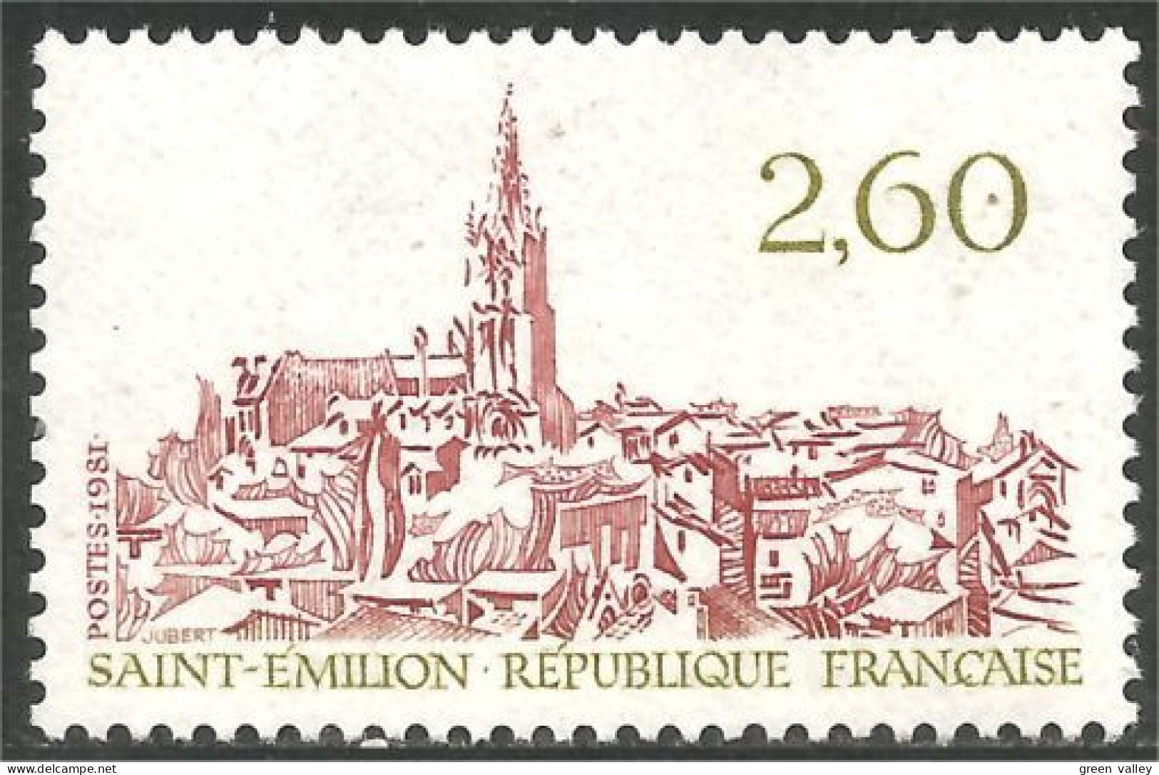 351 France Yv 2162 Église Saint Émilion Church MNH ** Neuf SC (2162-1b) - Churches & Cathedrals