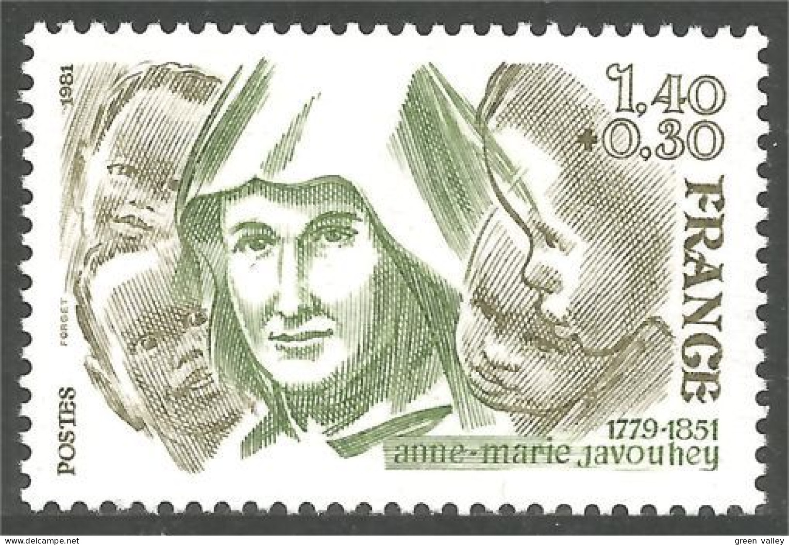 351 France Yv 2150 Soeur Anne-Marie Javouhey Nun MNH ** Neuf SC (2150-1b) - Femmes Célèbres