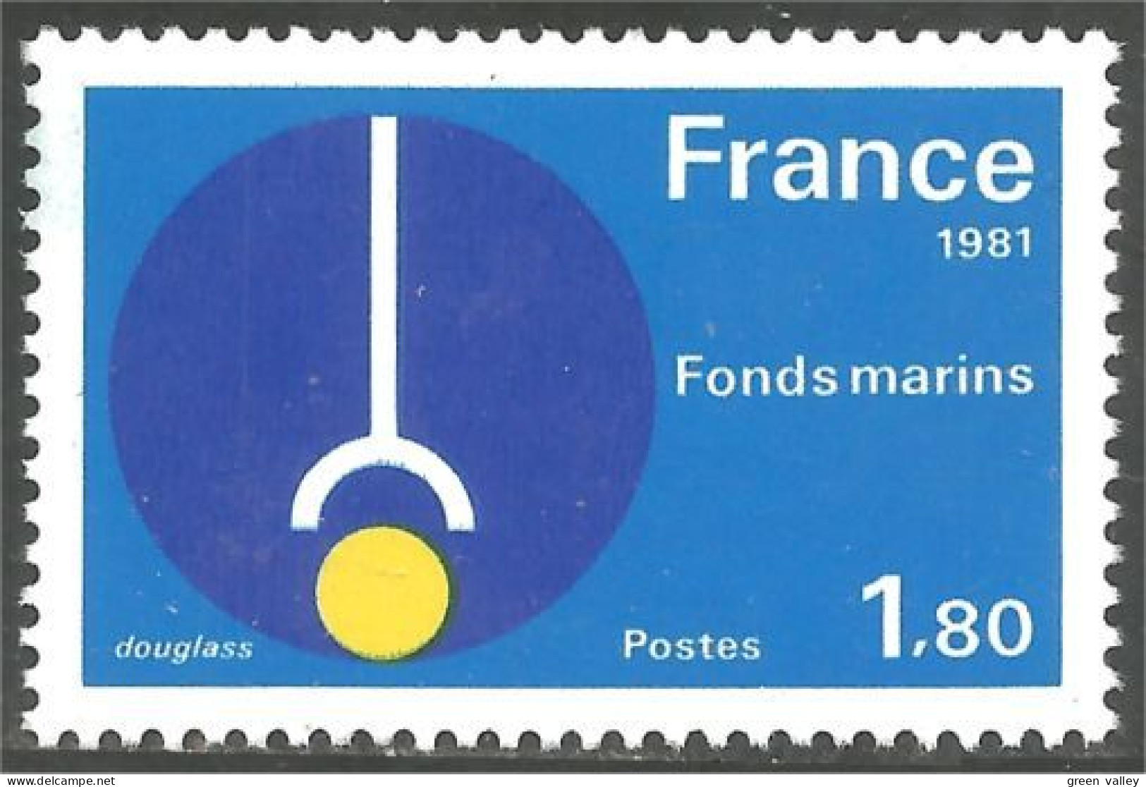 351 France Yv 2129 Fonds Marin Marine Seafloor MNH ** Neuf SC (2129-1) - Sonstige & Ohne Zuordnung