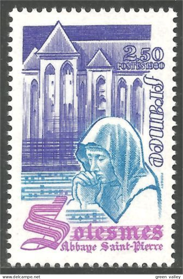 351 France Yv 2112 Abbaye Saint Pierre Solesmes Abbey MNH ** Neuf SC (2112-1c) - Sonstige & Ohne Zuordnung