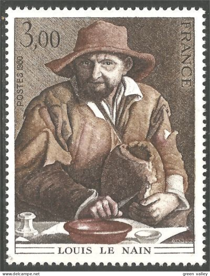 351 France Yv 2108 Tableau Paysan Louis Le Nain Painting Pain Bread Brot MNH ** Neuf SC (2108-1c) - Alimentación