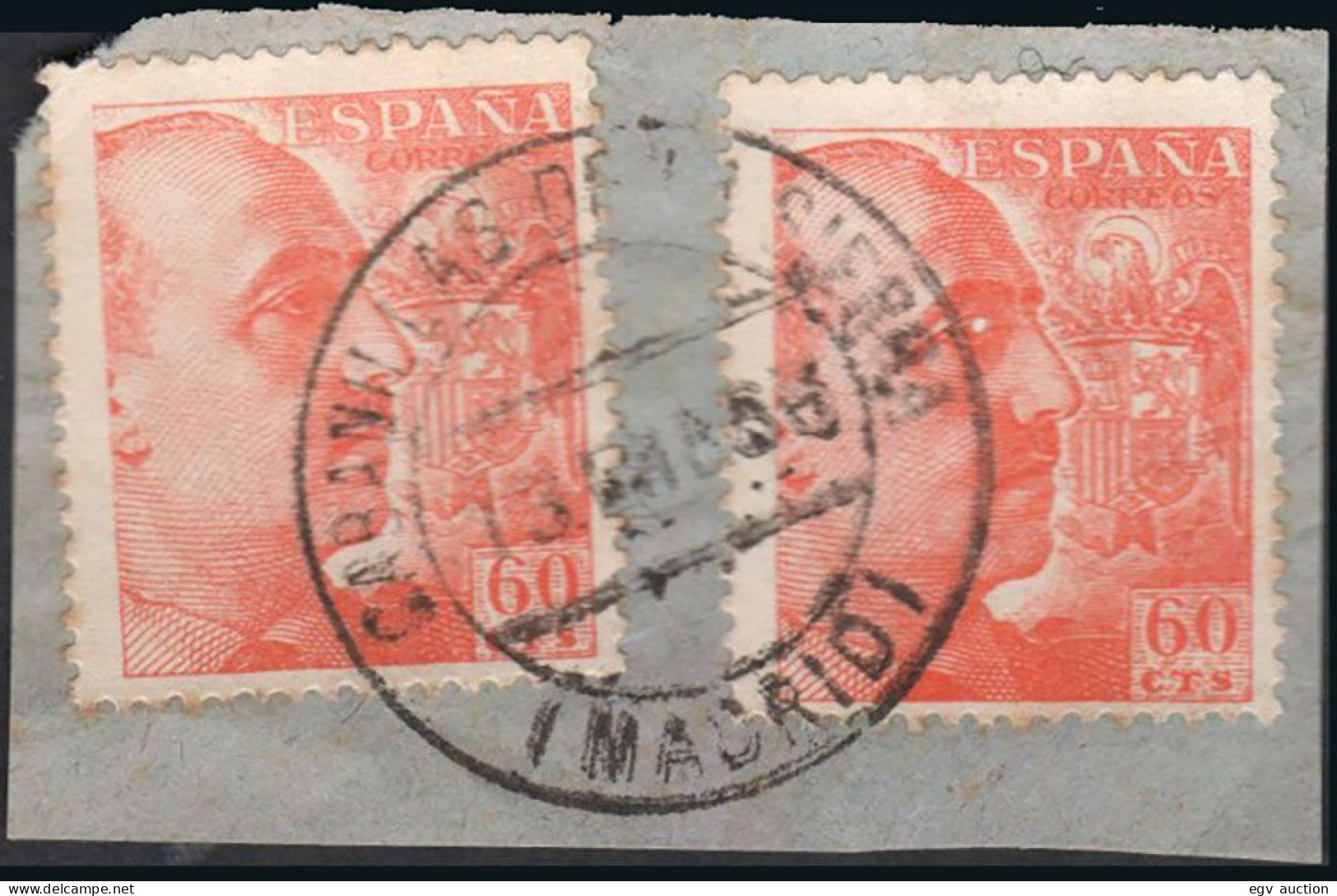 Madrid - Edi O 1054(2) - Fragmento Mat "Cabanillas De La Sierra" - Used Stamps