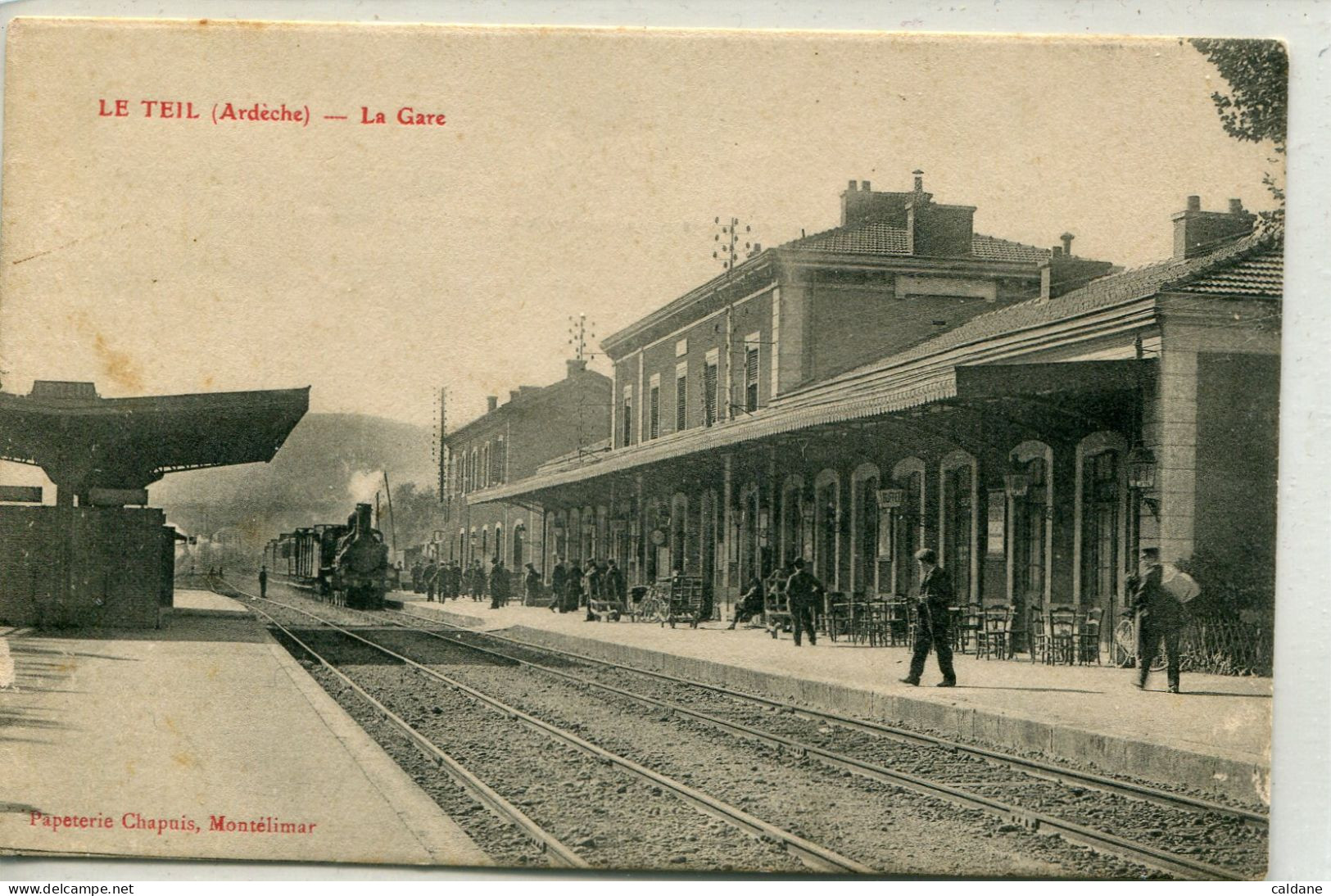 - 07 -  ARDECHE  - LE. TEIL - La Gare - Gares - Avec Trains