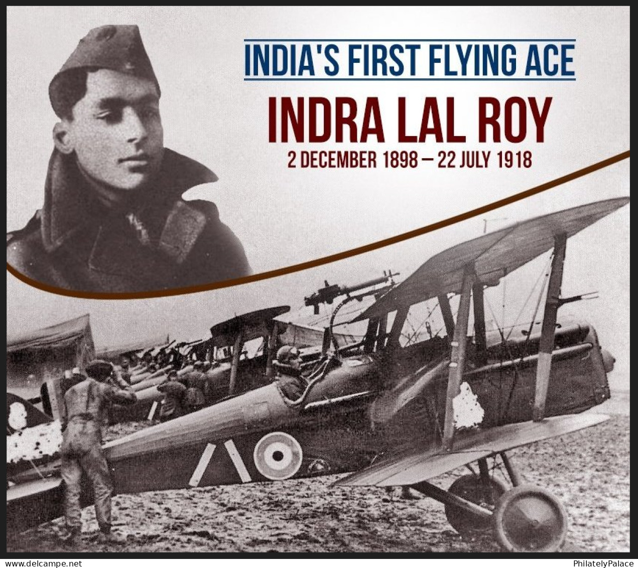 India 2019 World War,Flying Cross,Air Warriors,Fighter Plane,Badge, Lieutenant Indra Lal Roy,,1v  MNH (**) Inde Indien - Nuovi