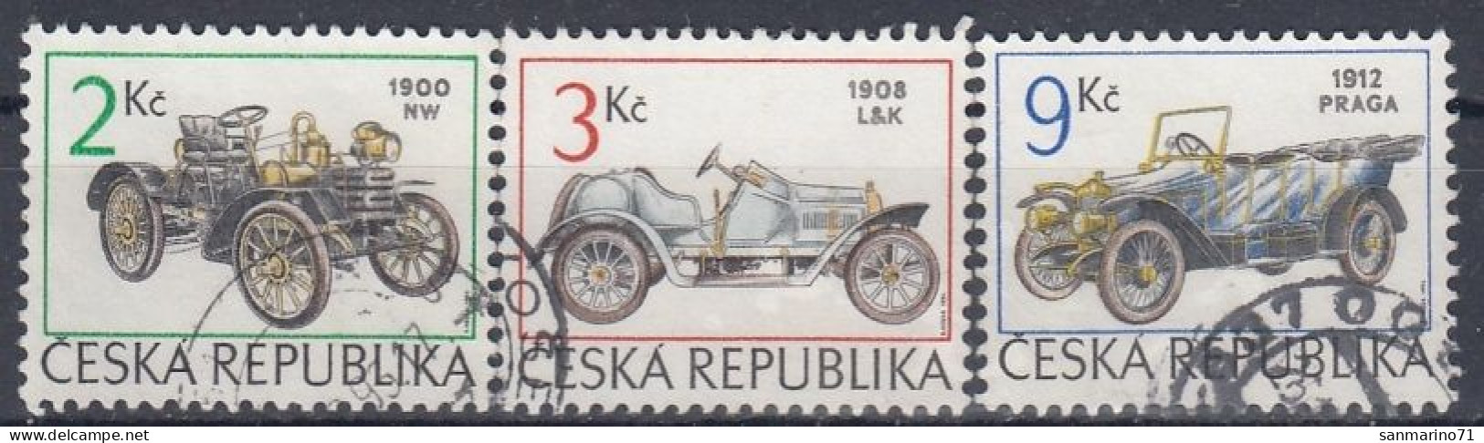 CZECH REPUBLIC 53-55,used,falc Hinged,cars - Usati