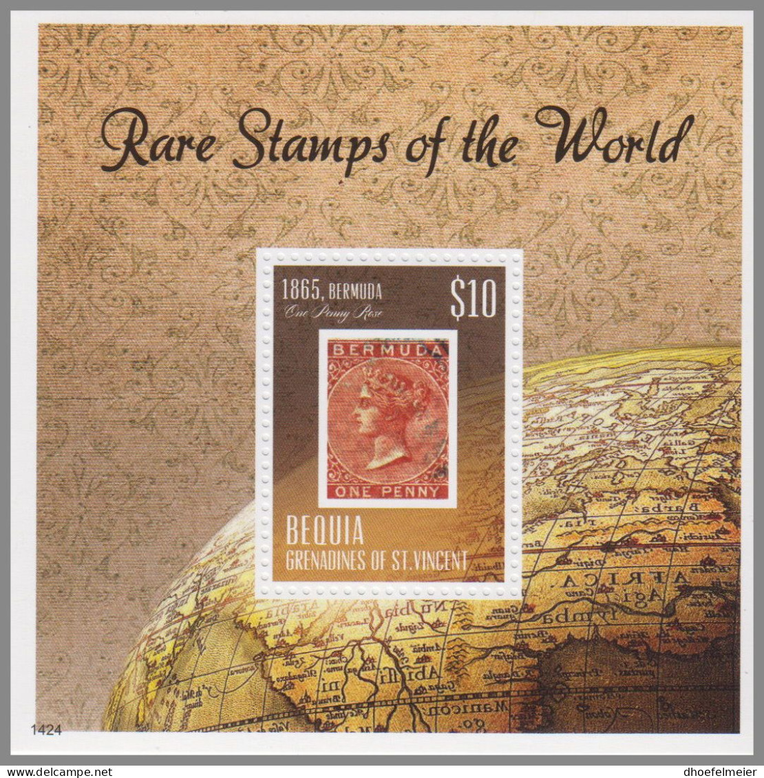 BEQUIA GRENADINES 2014 MNH Rare Stamps Of The World 1424 S/S – OFFICIAL ISSUE – DHQ49610 - Sellos Sobre Sellos