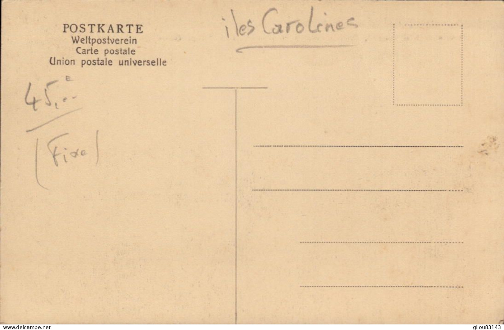 Iles Carolines, Insel Jap Karolinen Deutsche, - Altri & Non Classificati