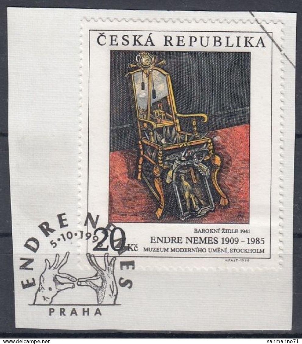 CZECH REPUBLIC 125,used,cut On Paper - Usados