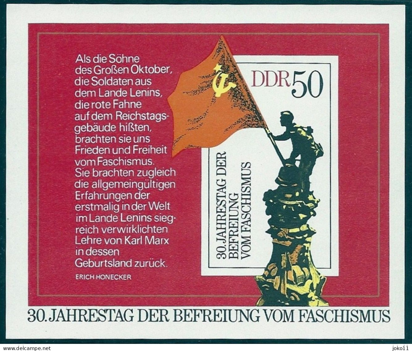 DDR, 1975, Michel-Nr. 2042, Block 42, **postfrisch - 1971-1980