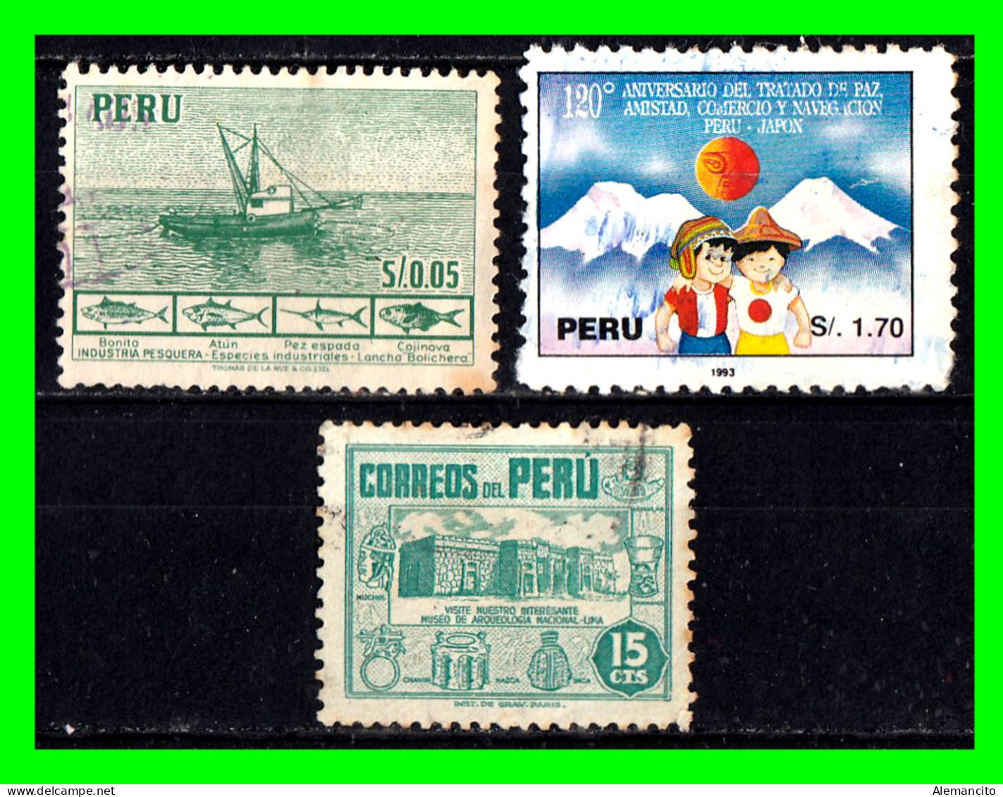 PERU ( AMERICA ) SELLOS DIFERENTES AÑOS Y VALORES - Peru