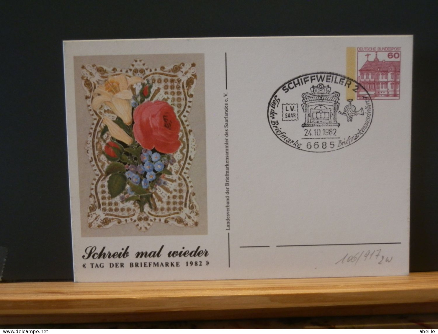 106/916  2 CP . ALLEMAGNE FLEURS - Geïllustreerde Postkaarten - Gebruikt