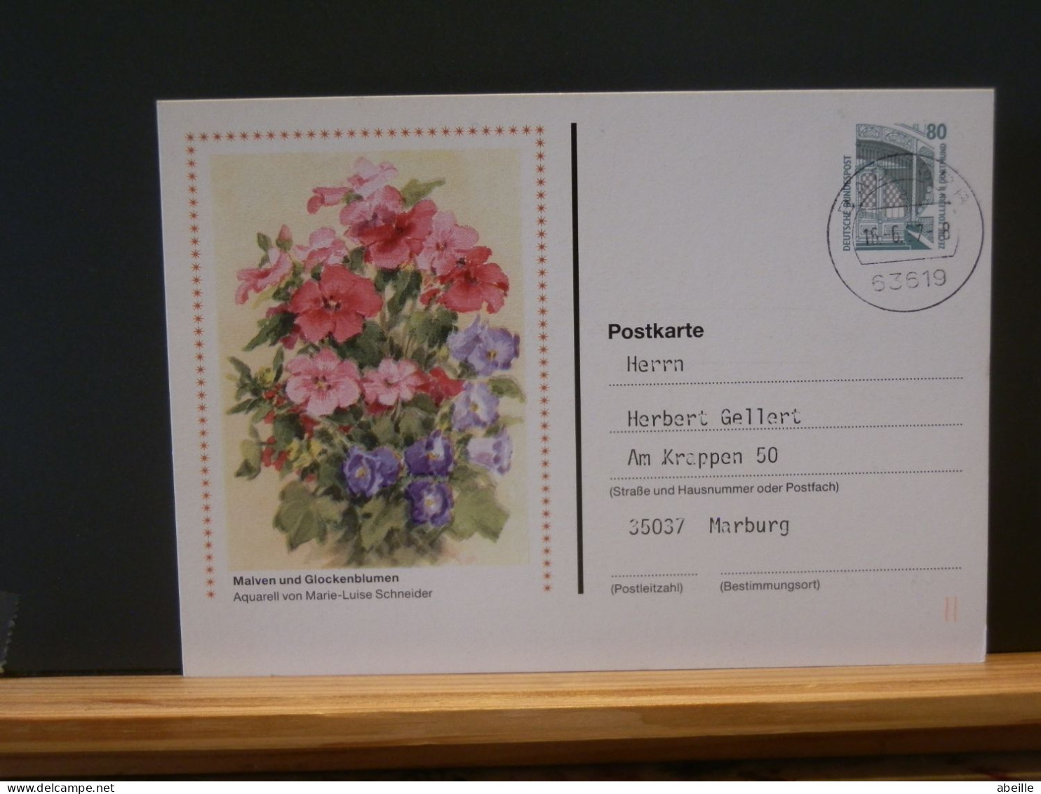 106/916  2 CP . ALLEMAGNE FLEURS - Geïllustreerde Postkaarten - Gebruikt