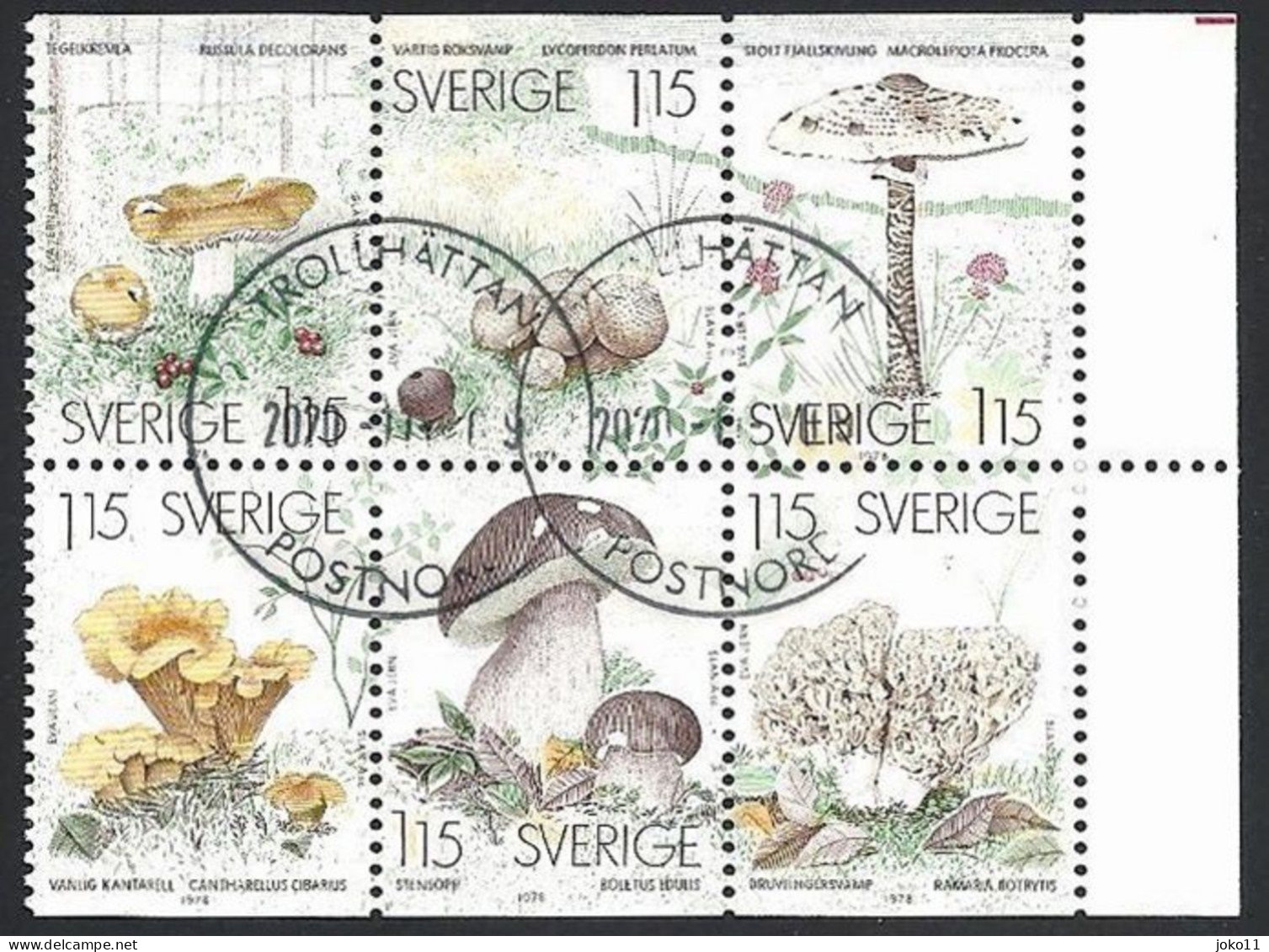 Schweden, 1978, Michel-Nr. 1038-1043, Gestempelt - Oblitérés