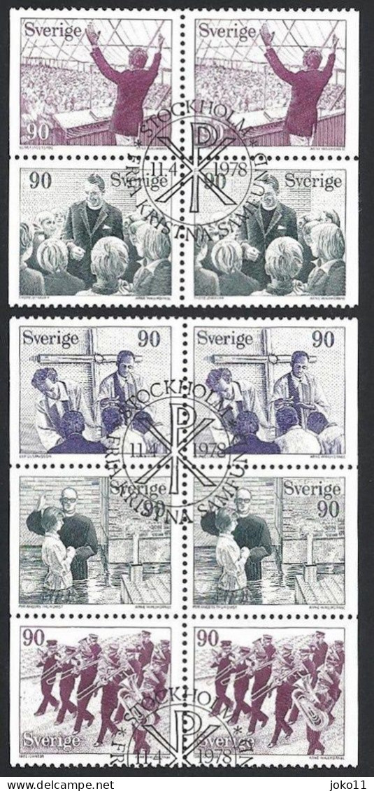 Schweden, 1978, Michel-Nr. 1016-1020 D/D, Gestempelt - Used Stamps