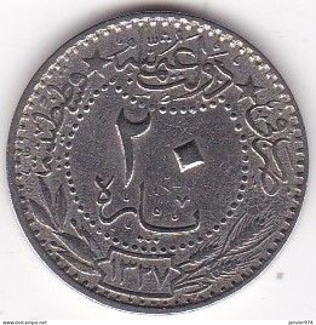 Turquie 20 Para AH 1327 - 1911 Year 3 Reshat. Mehmet V. En Nickel , KM# 761 - Türkei