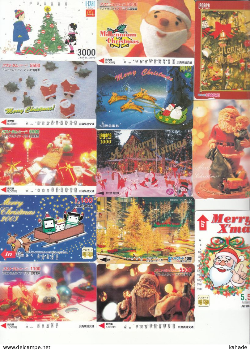 26 X Japan Thematik Cards Tickets Merry Christmas Weihnachten - Disney