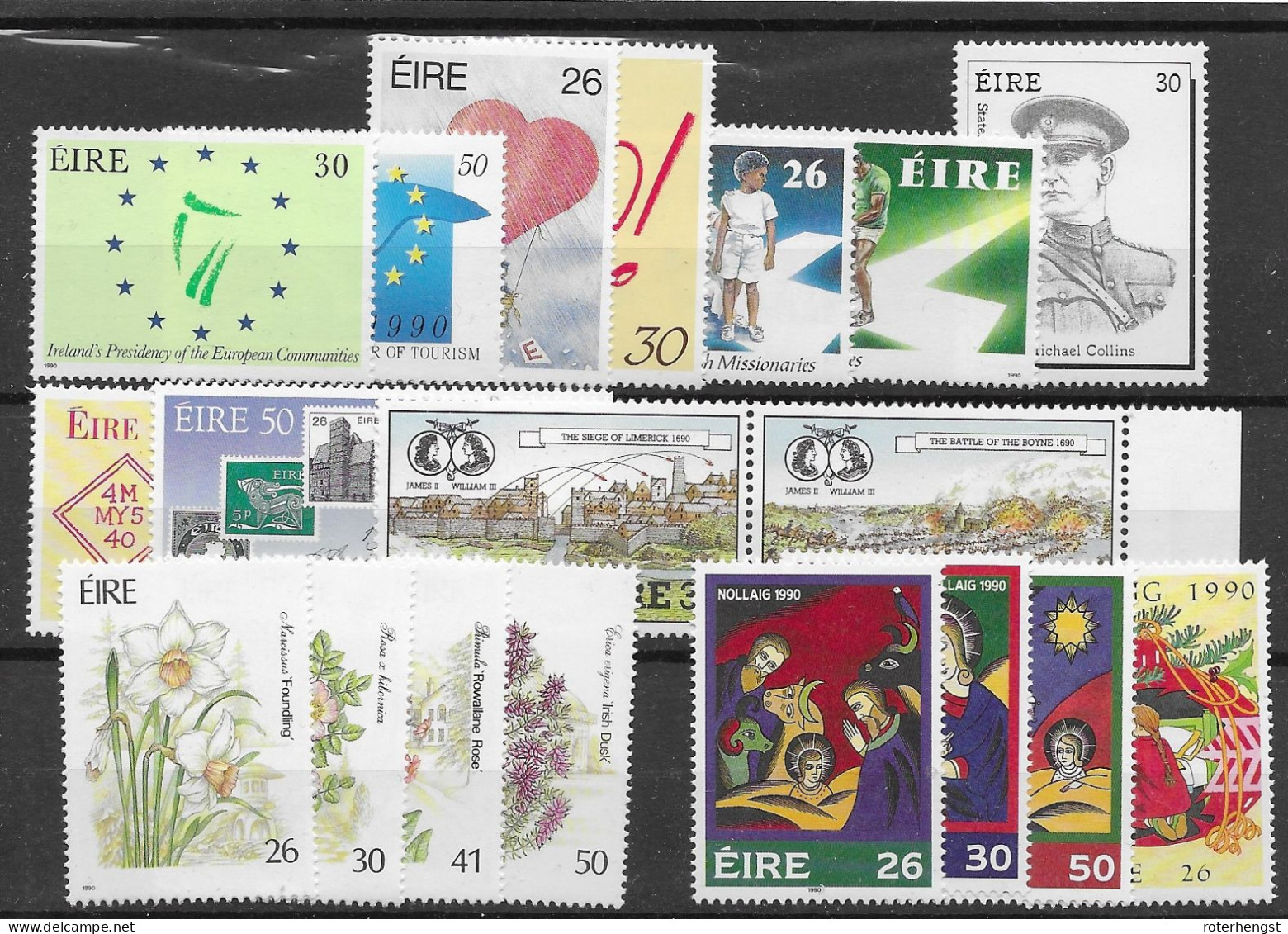 Ireland Mnh ** Sets From 1990 Michel Cat 32,50 Euros (2 Scans) - Ungebraucht