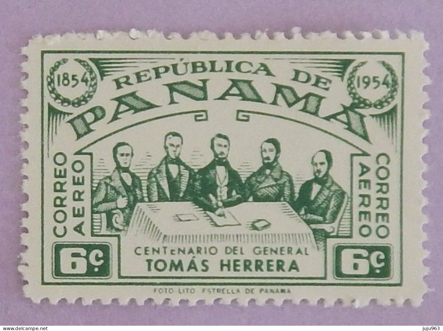PANAMA YT PA 134 NEUF*MH "MORT DU GENERAL HERRERA" ANNÉE 1954 - Panamá