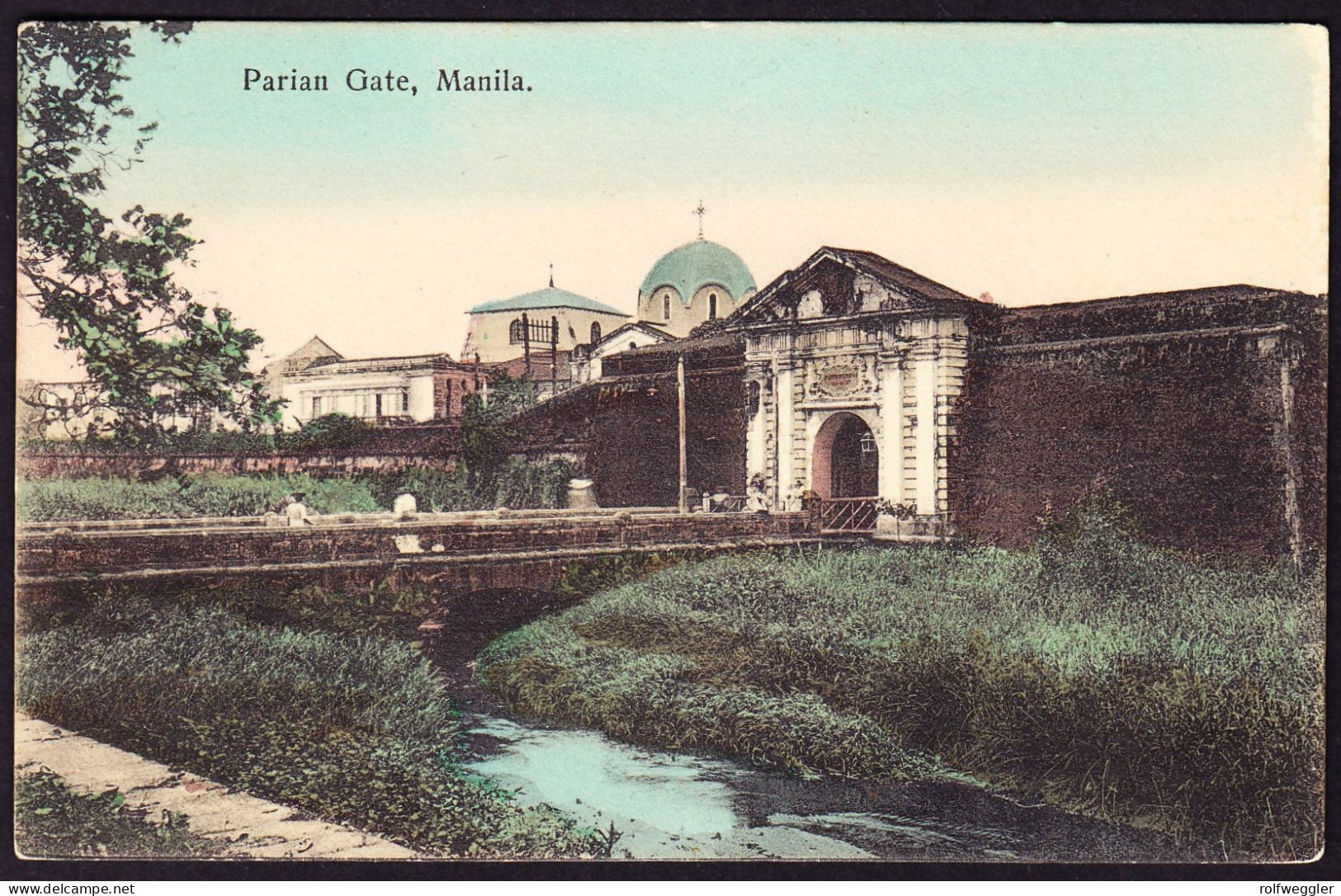 Um 1910 Ungelaufene AK: Parian Gate, Manila. - Philippinen