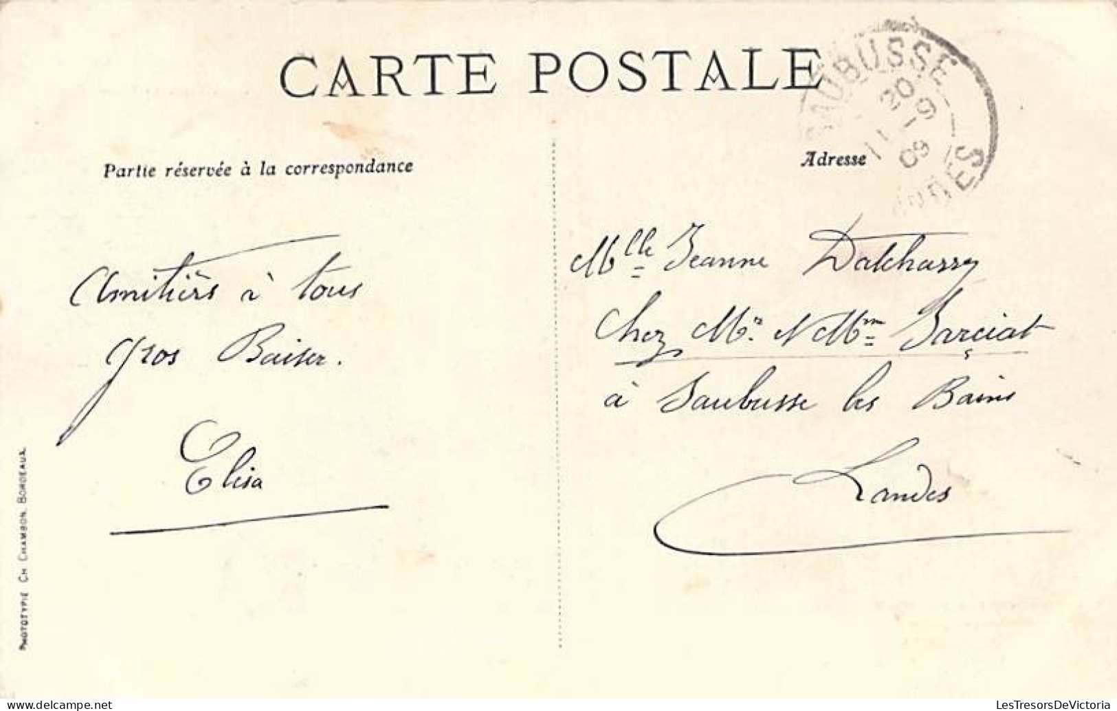 France - Fête Des Vendanges - Organisée à Bordeaux Par La Petite Gironde - Char De La Résine - Carte Postale Ancienne - Autres & Non Classés