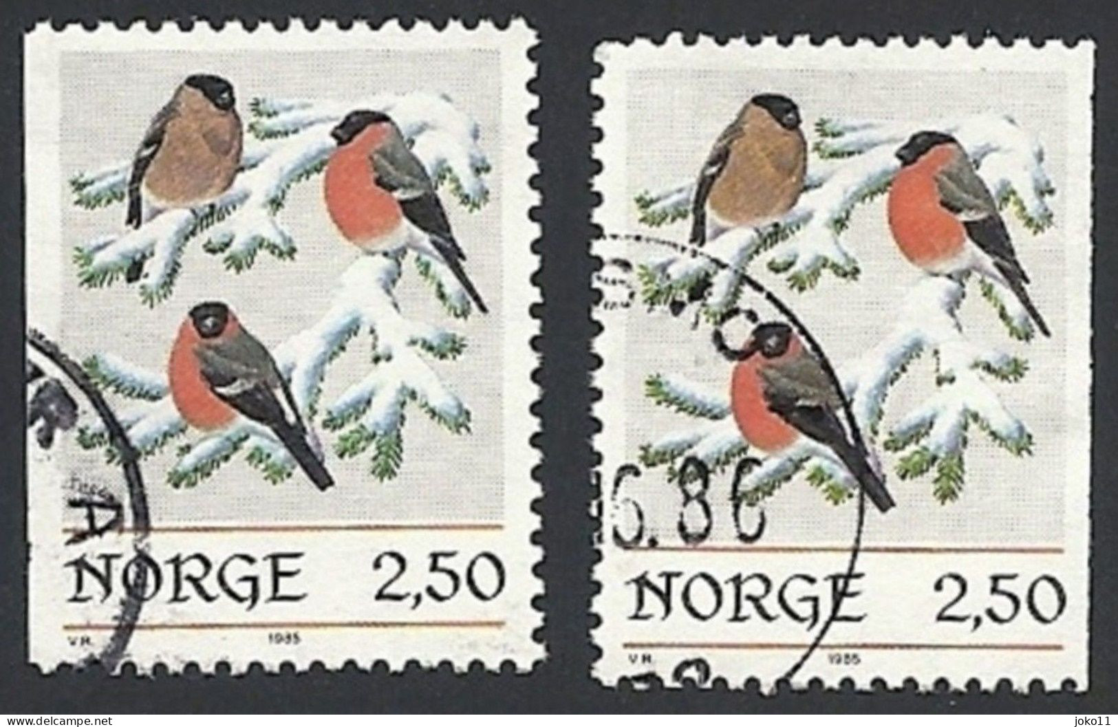 Norwegen, 1985, Mi.-Nr. 939 Dl + Dr, Gestempelt - Usados