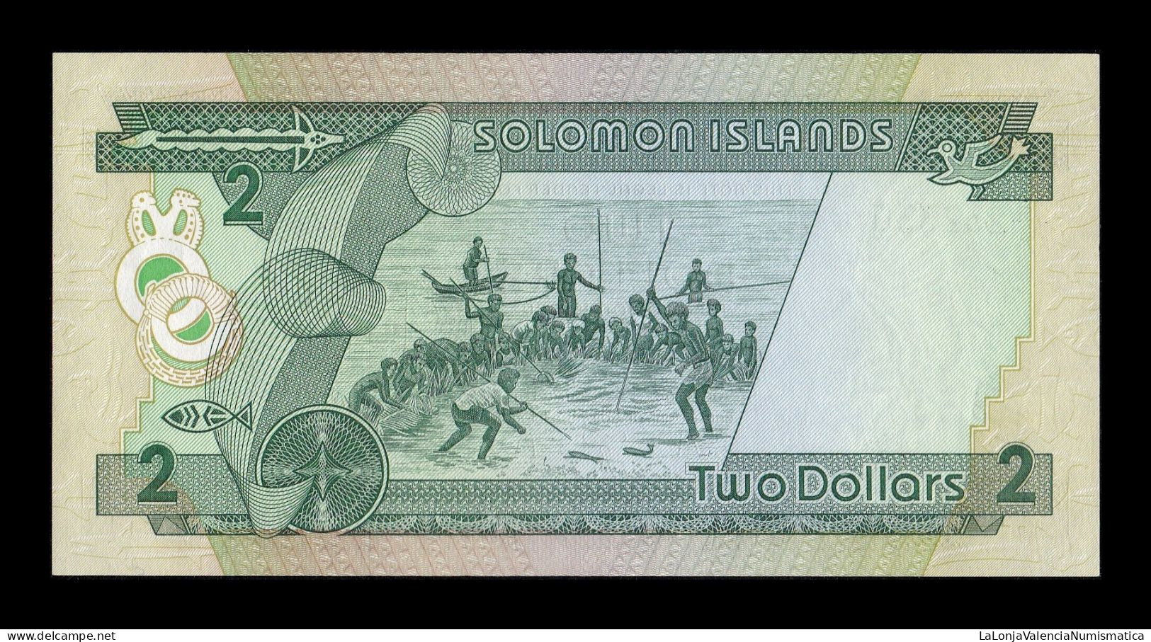 Islas Salomon Solomon 2 Dollars 1986 Pick 13 Sc Unc - Solomon Islands