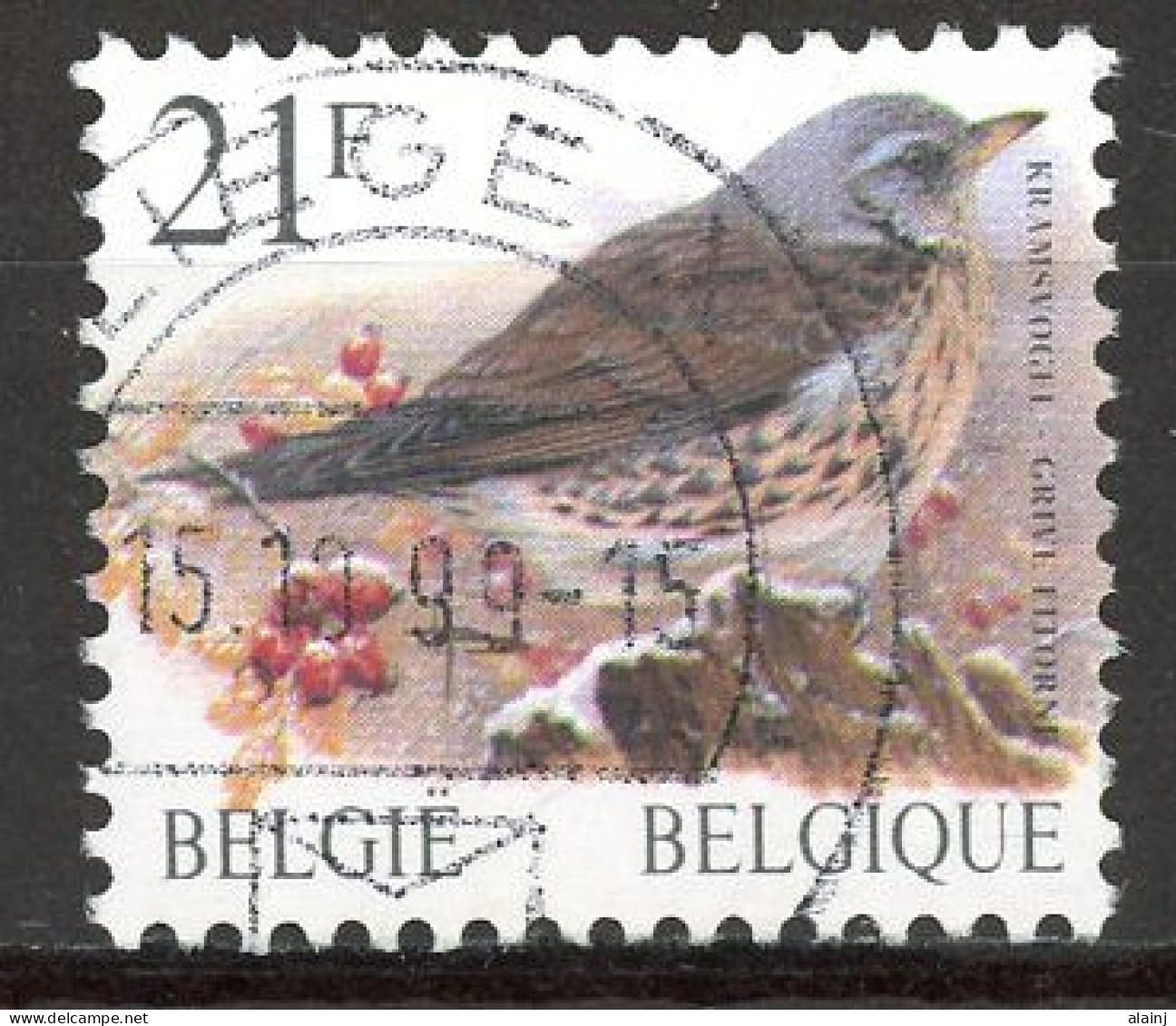 BE   2987   Obl.   ---  Oiseau Buzin : Grive Litorne - Oblitérés